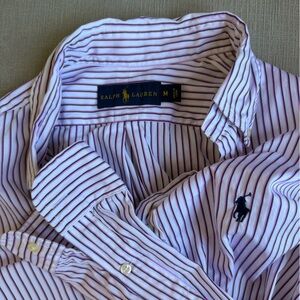 Ralph Lauren Men's Purple Striped Shirt
